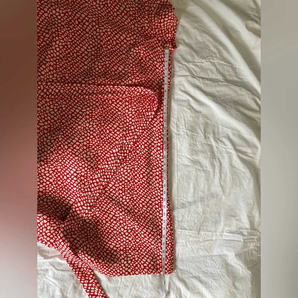 Liz Claiborne size 14 red and off white dress - Picture 5 of 8